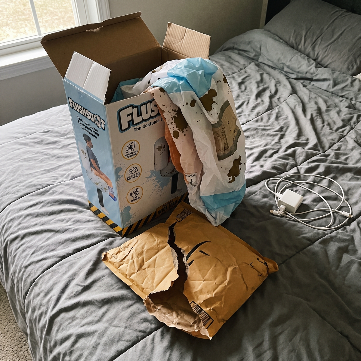 FlushSuit unboxing customer photo
