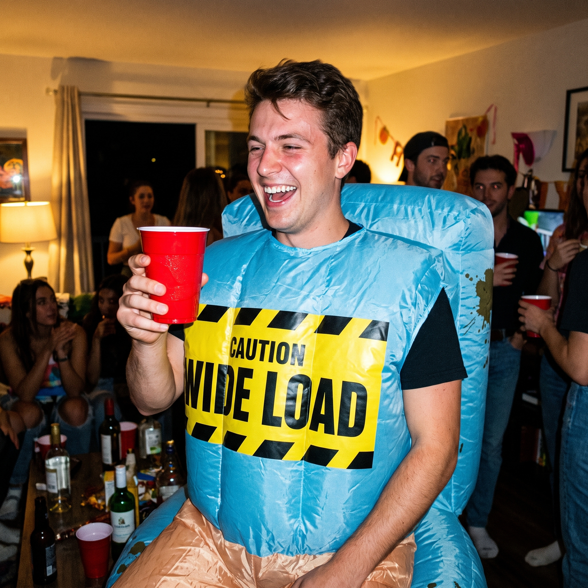 FlushSuit at a house party customer photo