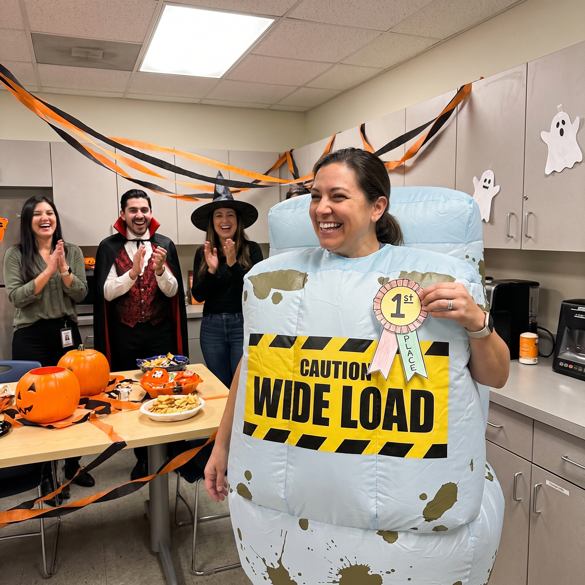 FlushSuit office costume contest winner